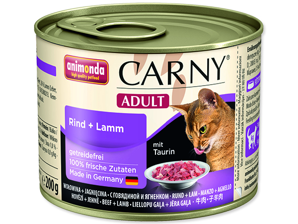 Konzerva ANIMONDA Carny Adult hovězí + jehně 400g