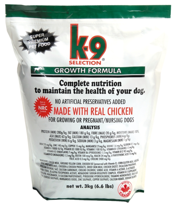 K-9 SELECTION GROWTH FORMULA 3 kg