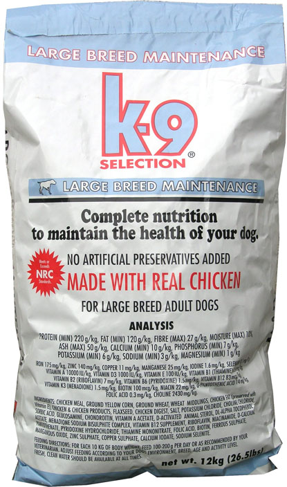 K-9 SELECTION MAINTENANCE LARGE BREED 12 kg