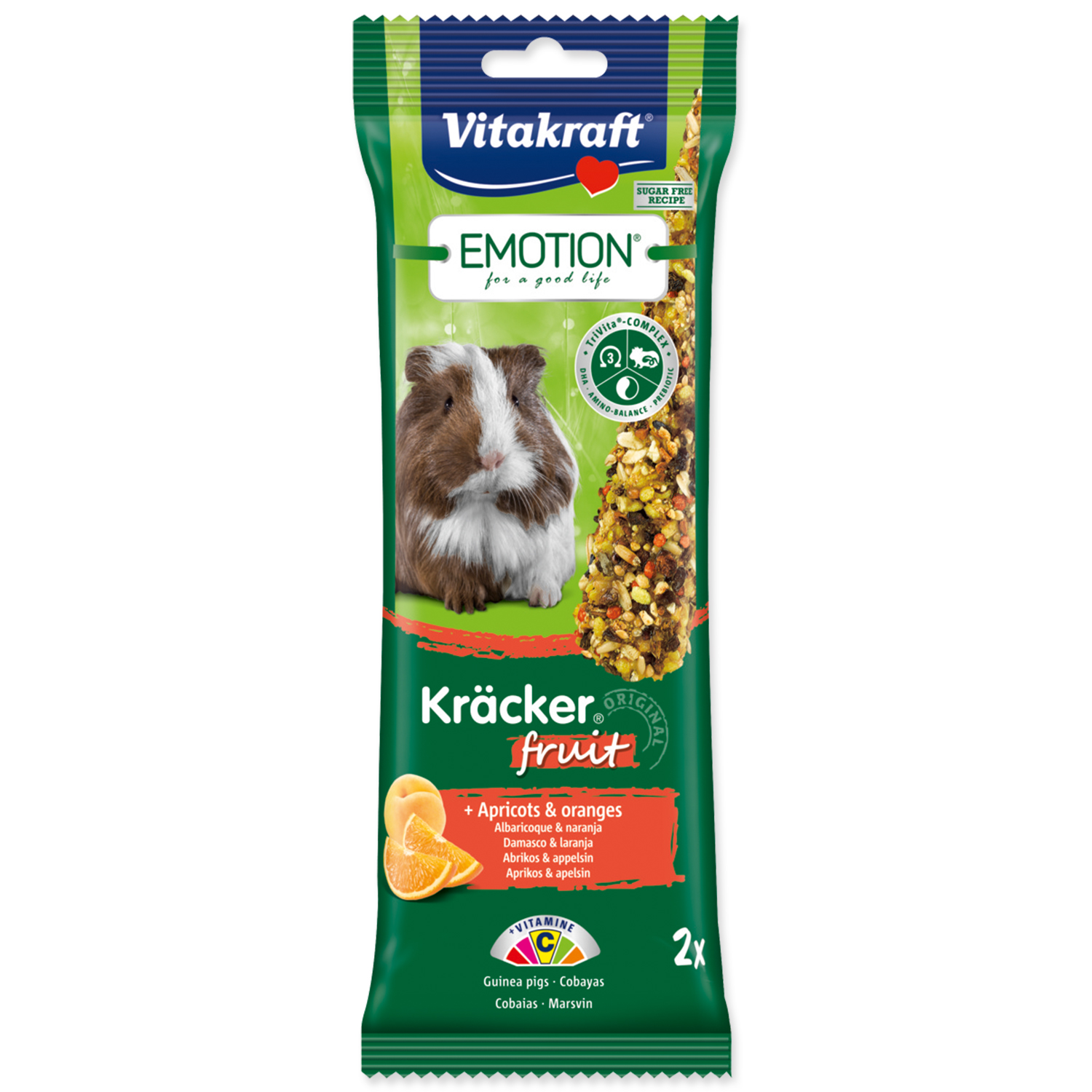 Tyčinky VITAKRAFT Emotion kracker morče ovocné 112g
