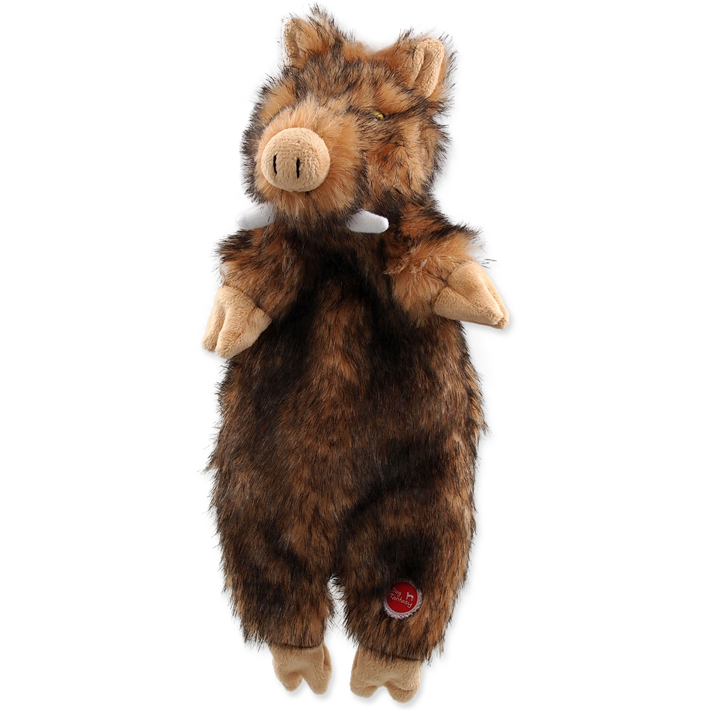 Hračka DOG FANTASY Skinneeez divočák plyšový 34 cm