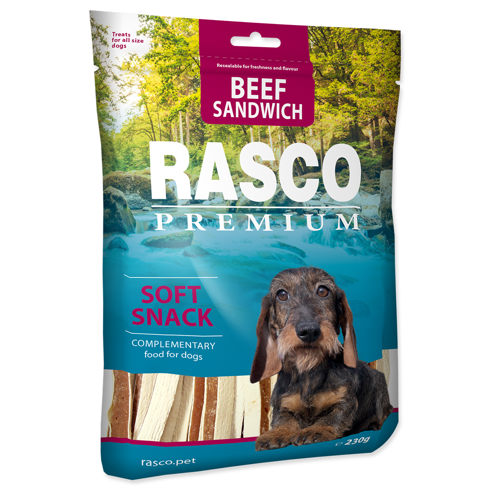Pochoutka RASCO Premium sendviče z hovězího masa 230g