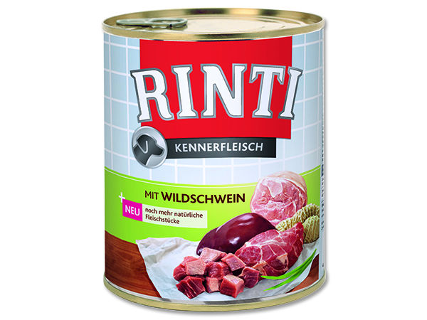 Konzerva RINTI Kennerfleisch divočák 800g