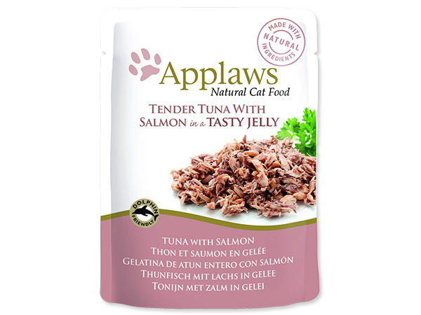 Kapsička APPLAWS Cat Pouch Tuna Wholemeat with Salmon in Jelly 70g
