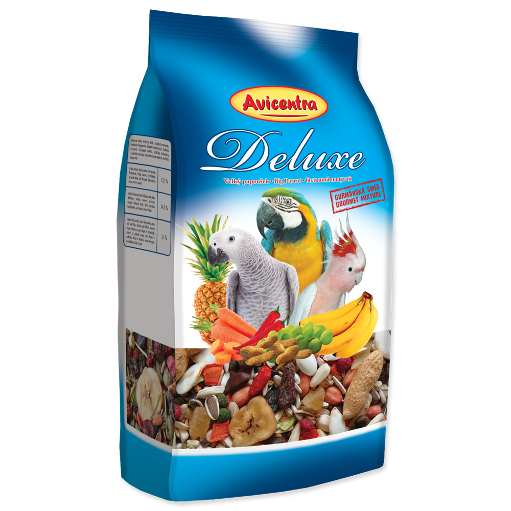 AVICENTRA deluxe krmivo pro velké papoušky 1kg
