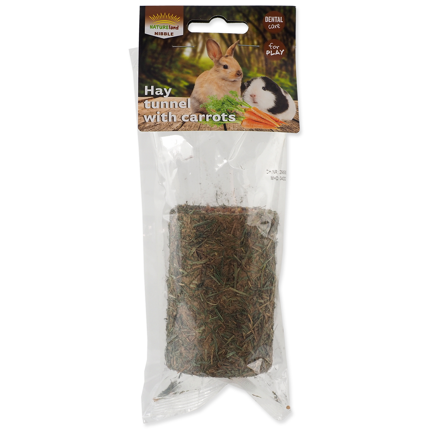 Tunel NATURE LAND Nibble ze sena plněný mrkví 125g