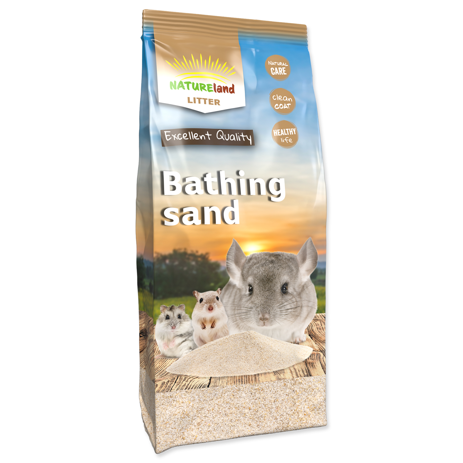 Písek NATURE LAND koupací pro činčily 1kg