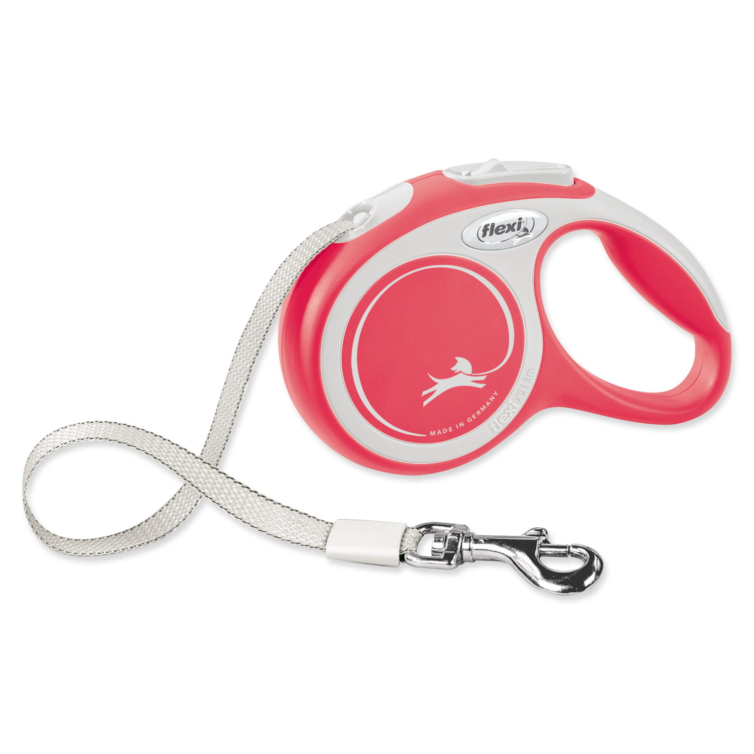 Vodítko FLEXI New Comfort páska červené M - 5 m