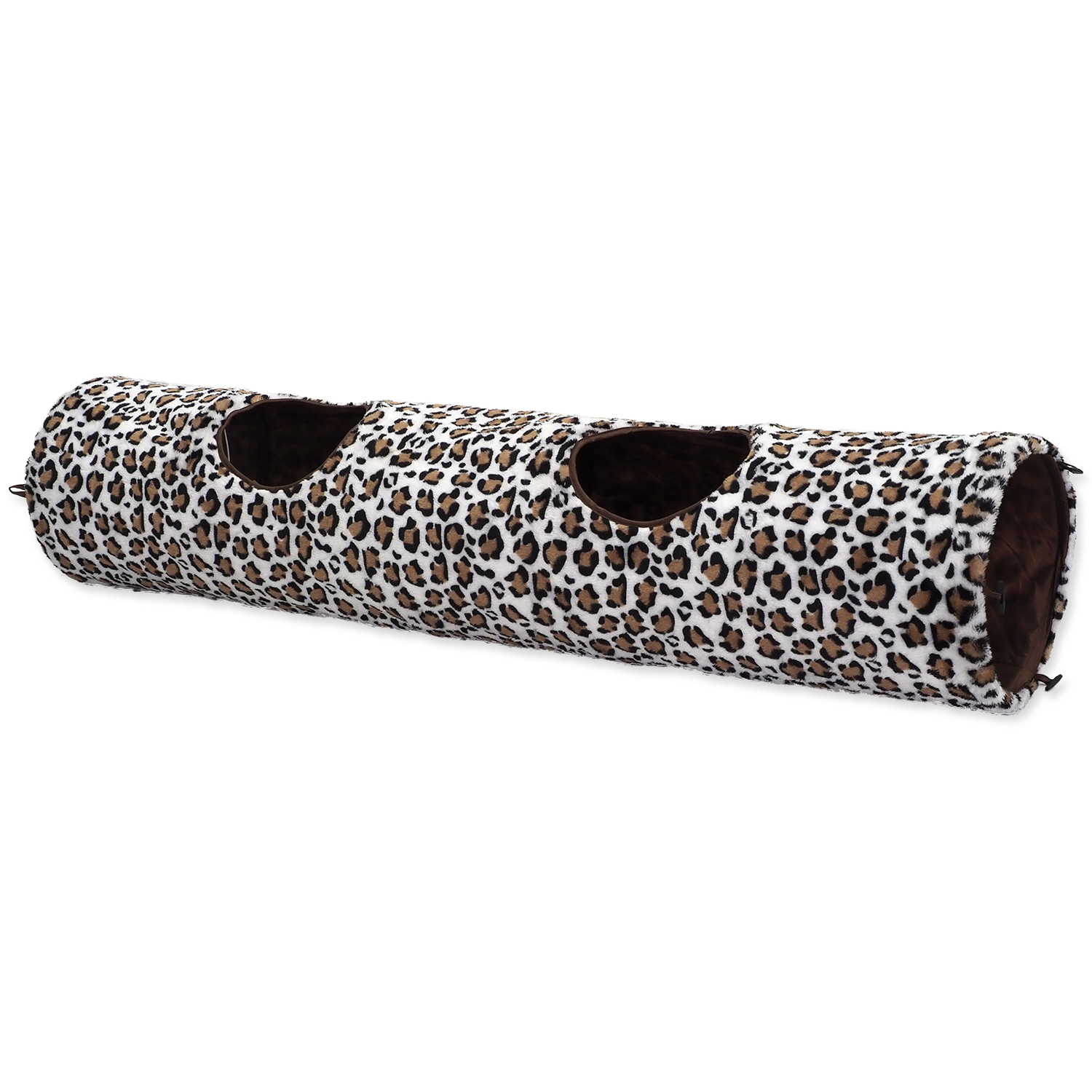 Tunel MAGIC CAT plyšový leopard 120 x 24 cm