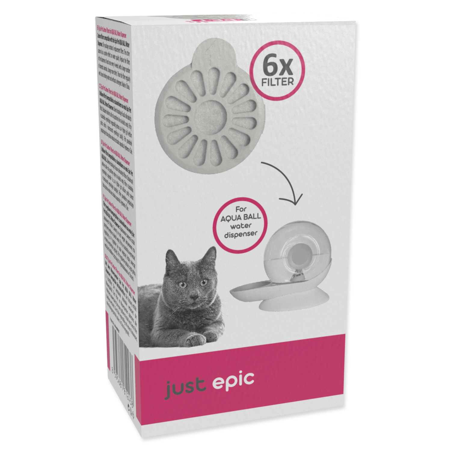 Filtr EPIC PET Carbon Filters for Aqua Ball Water Dispenser 6ks