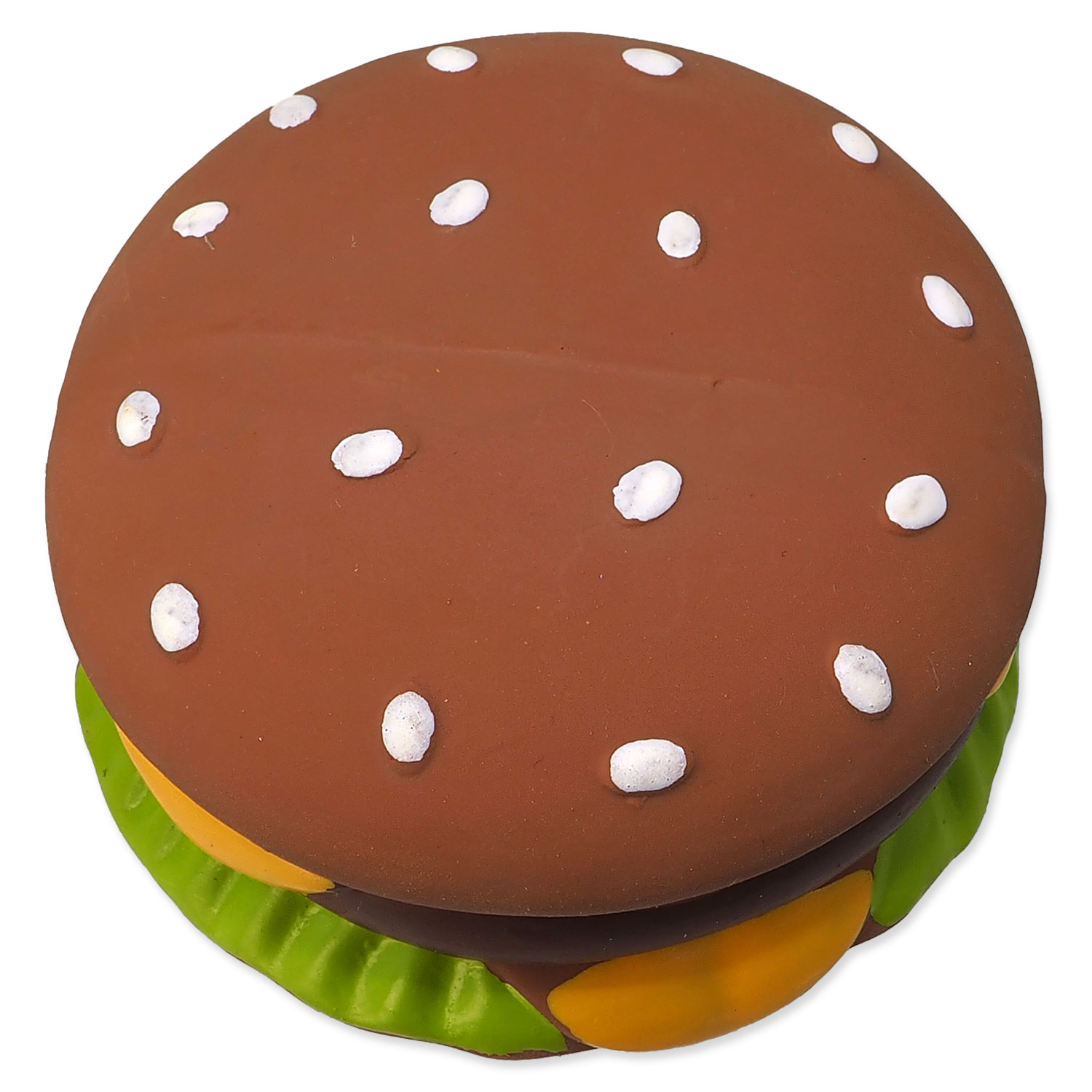 Hračka DOG FANTASY Latex hamburger se zvukem 8cm