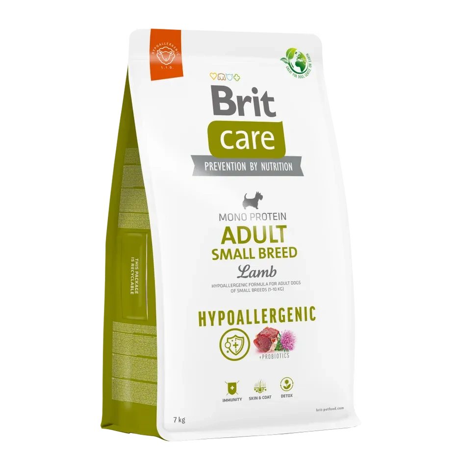 Brit Care Hypoallergenic Adult Small Breed Lamb 7 kg