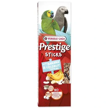 Tyčinky Versele-Laga Prestige papoušek s banánem a kokosovou polevou 140g 2ks