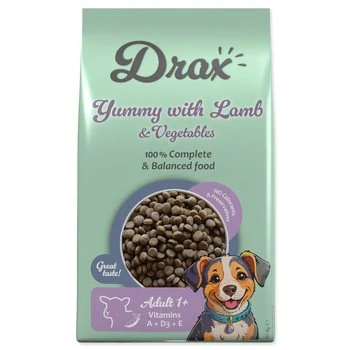 Krmivo Drax Adult s jehněčím a se zeleninou 3kg