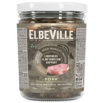 Sklenice Elbeville Dog Lightness & Metabolism Support, vepřové s přidanou smetánkou, 440ml
