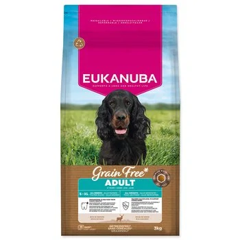 Krmivo EUKANUBA Grain Free Adult all breeds rich in venison 12kg