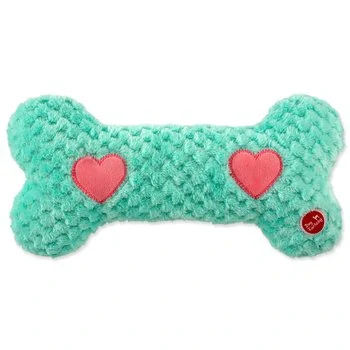 Hračka Dog Fantasy Cuddle kost nahřívací tyrkysová 30 cm