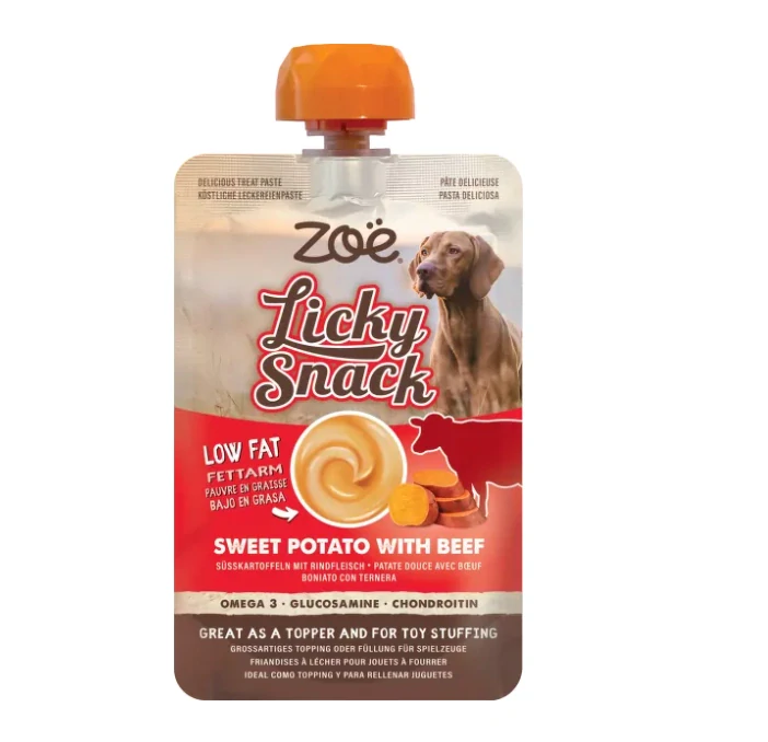 Pochoutka Zoë Licky Snack batáty s hovězím masem, 85 g