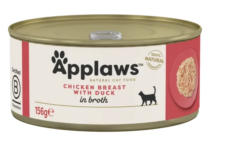 Konzerva Applaws Cat kuřecí s kachnou 156g