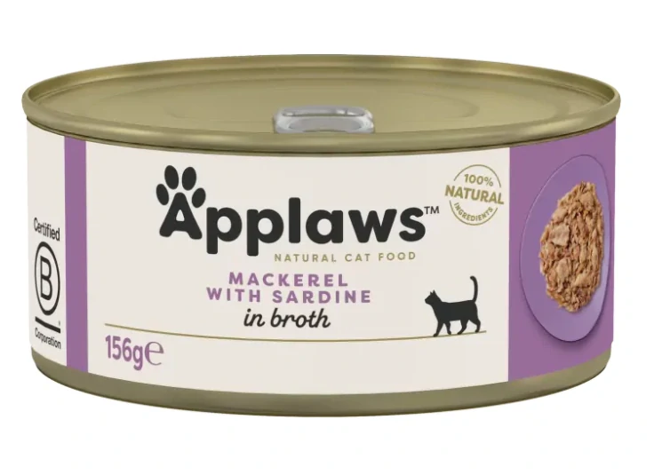 Konzerva Applaws Cat makrela se sardinkami 156g