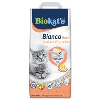 Podestýlka Biokat's Bianco Fresh vanilka a mandarinka 10kg