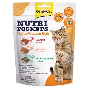 Pochoutka GimCat Nutri Pockets Malt & Vitamin Mix 150g
