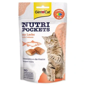 Pochoutka GimCat Nutri Pockets s lososem 60g