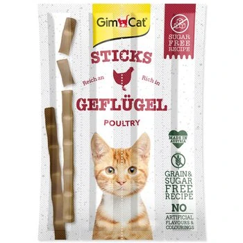 Pochoutka GimCat drůbež, tyčinky 4ks