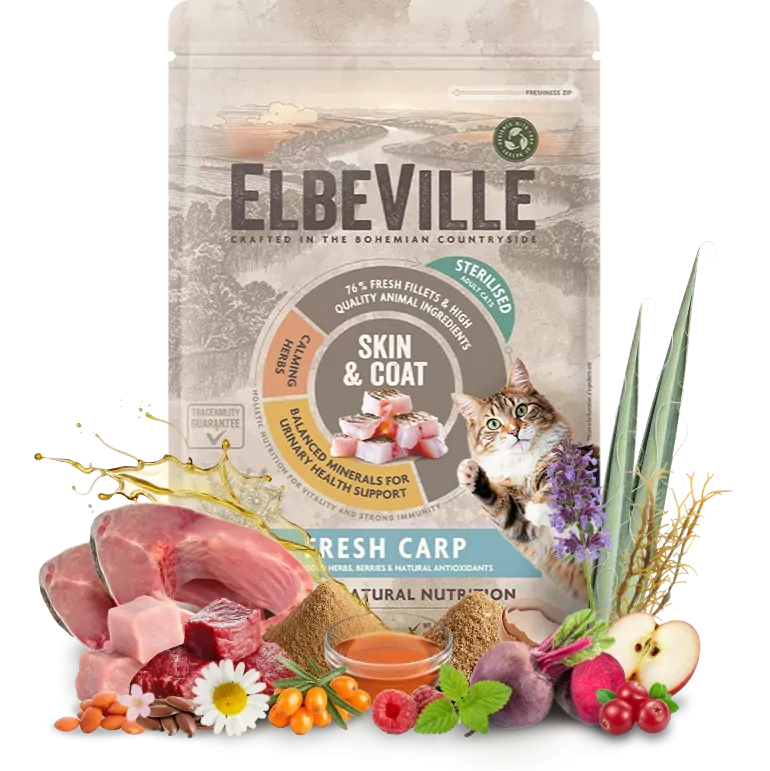 Krmivo ELBEVILLE Cat Sterilised Fresh Carp 340g
