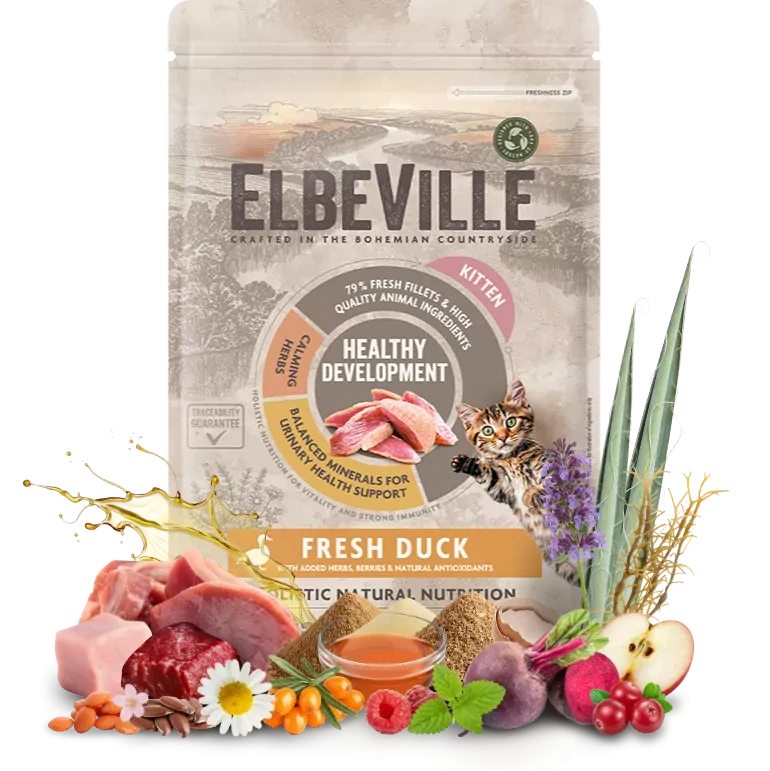 Krmivo ELBEVILLE Kitten Fresh Duck 4,8kg