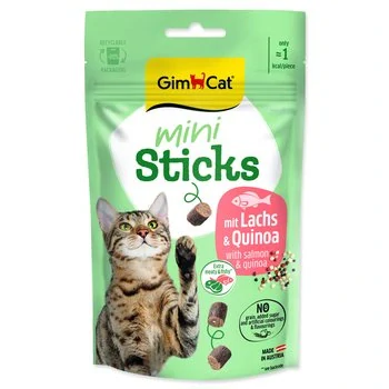 Pochoutka GimCat Mini Sticks losos a quinoa 50g