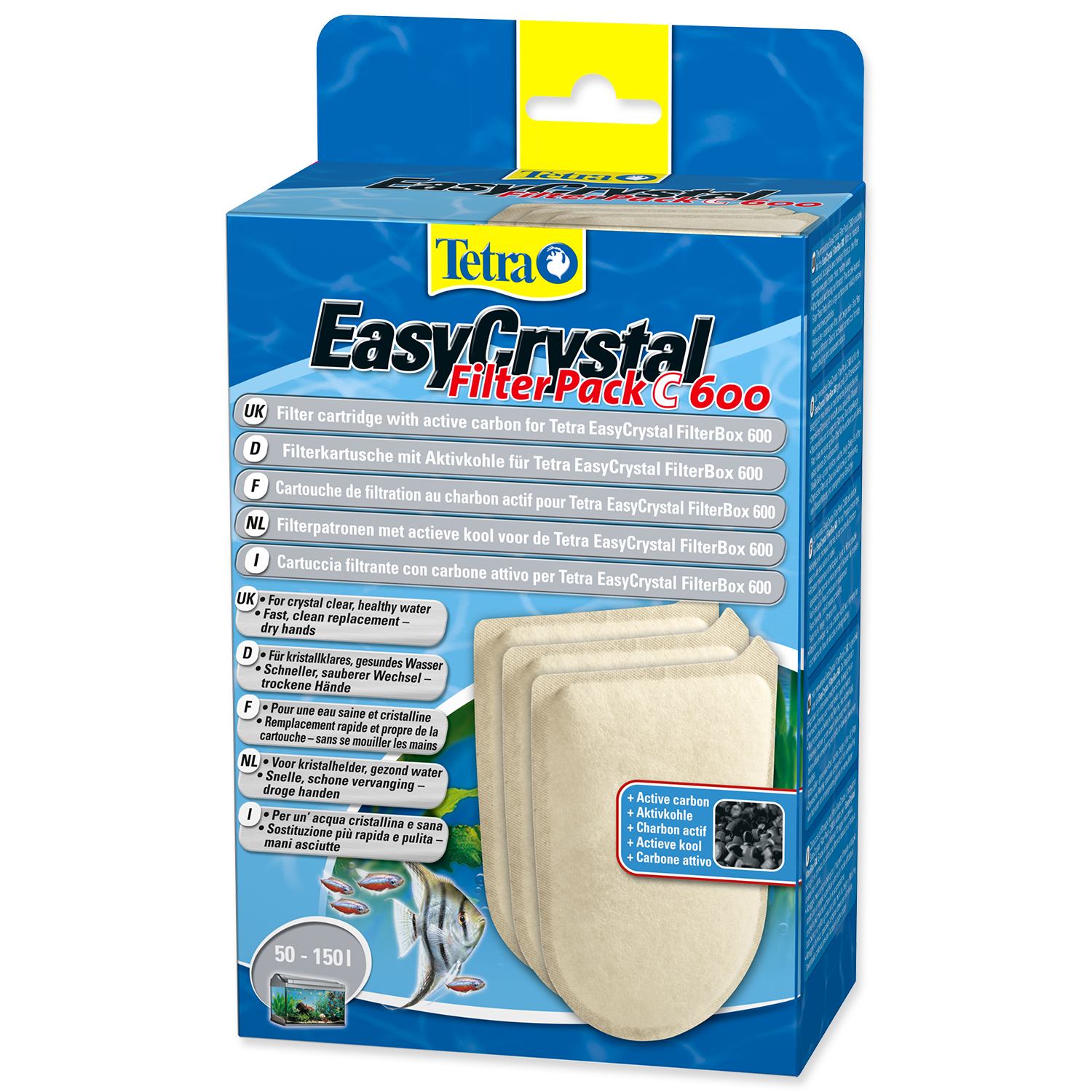 Náplň aktivní uhlí TETRA EasyCrystal Box 600 3ks