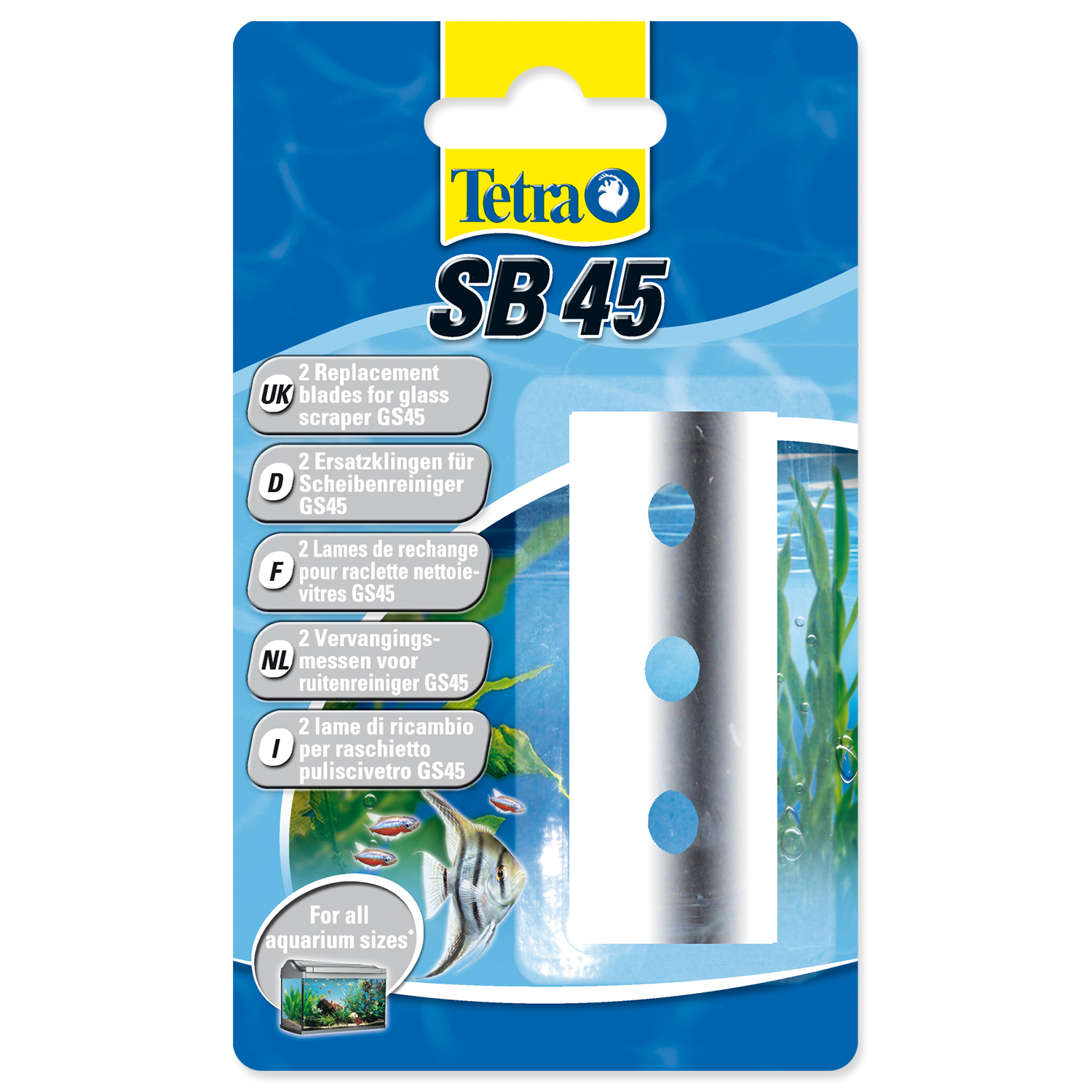 Náhradní žiletky ke škrabce TETRA GS 45