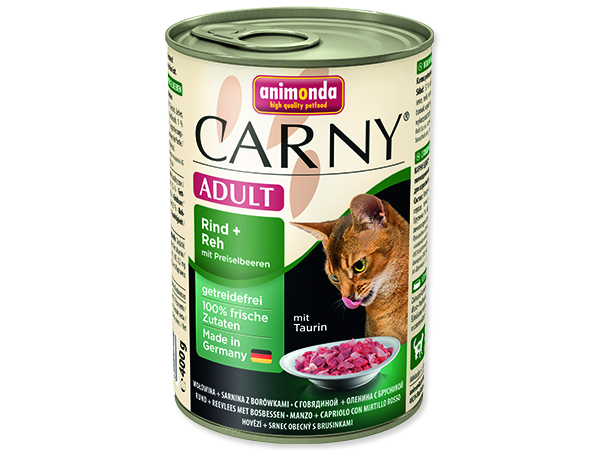 Konzerva ANIMONDA Carny Adult hovězí + zvěřina s brusinkami 400g