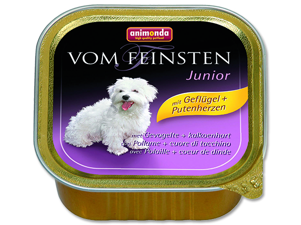 Paštika ANIMONDA Vom Feinsten Junior drůbeží + srdce 150g