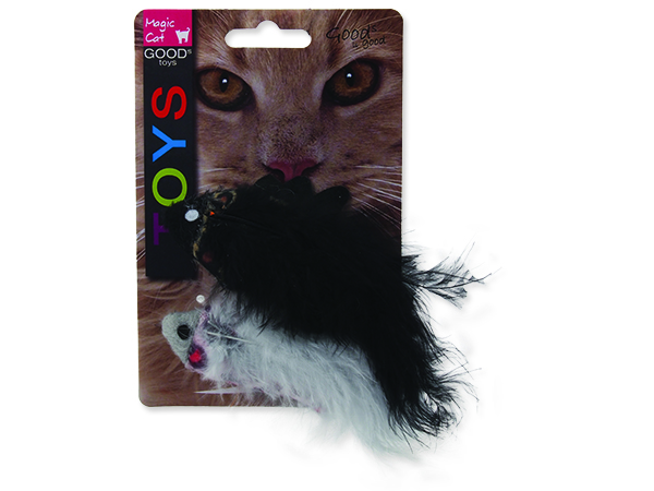 Hračka MAGIC CAT rybka se vzorem a catnipem chrastící mix 11 cm 2ks