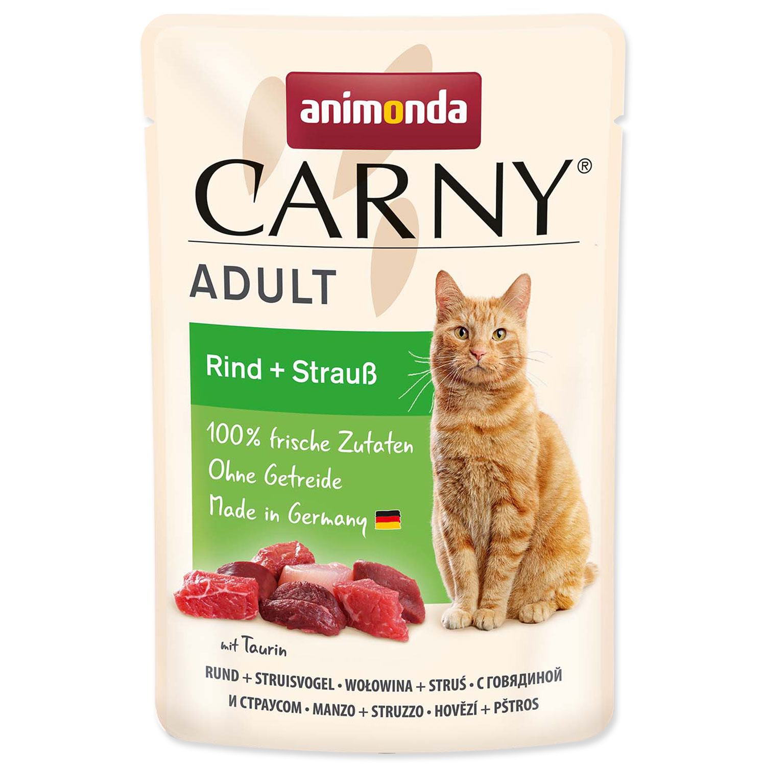 Kapsička ANIMONDA Carny Adult - hovězí + pštros 85g