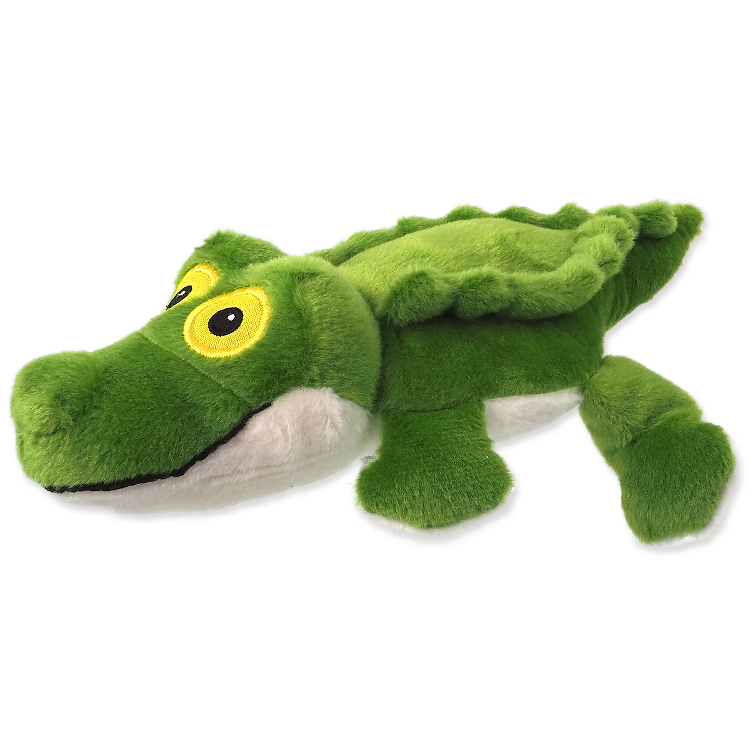 Hračka Silent Squeak krokodýl Dog Fantasy zelený 30cm