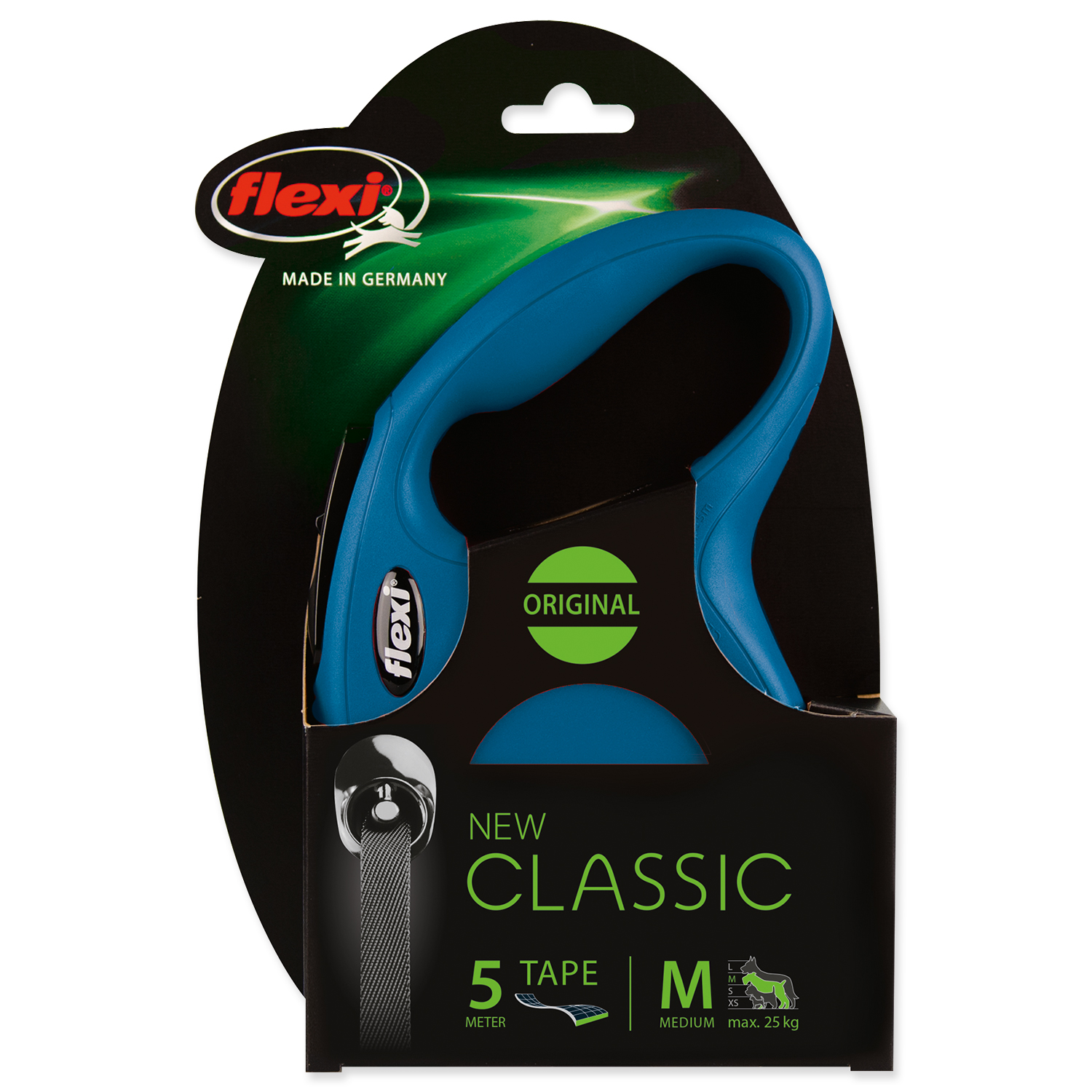 Vodítko FLEXI Classic New páska modré M - 5 m