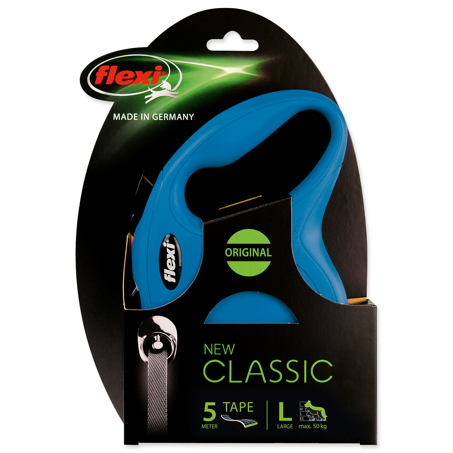 Vodítko FLEXI Classic New páska modré L - 5 m 