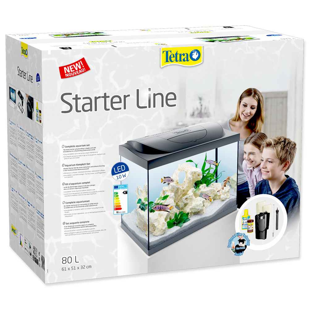 Akvárium set TETRA Starter Line LED 80 l, 62,5*34*53,5 cm POUZE OSOBNÍ ODBĚR