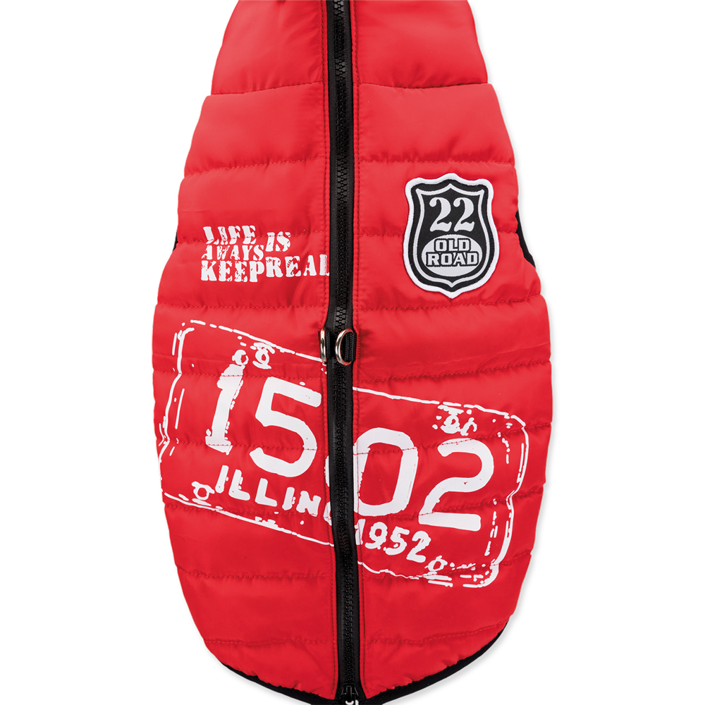 Bunda TRIXIE Saint-Malo with harness red S