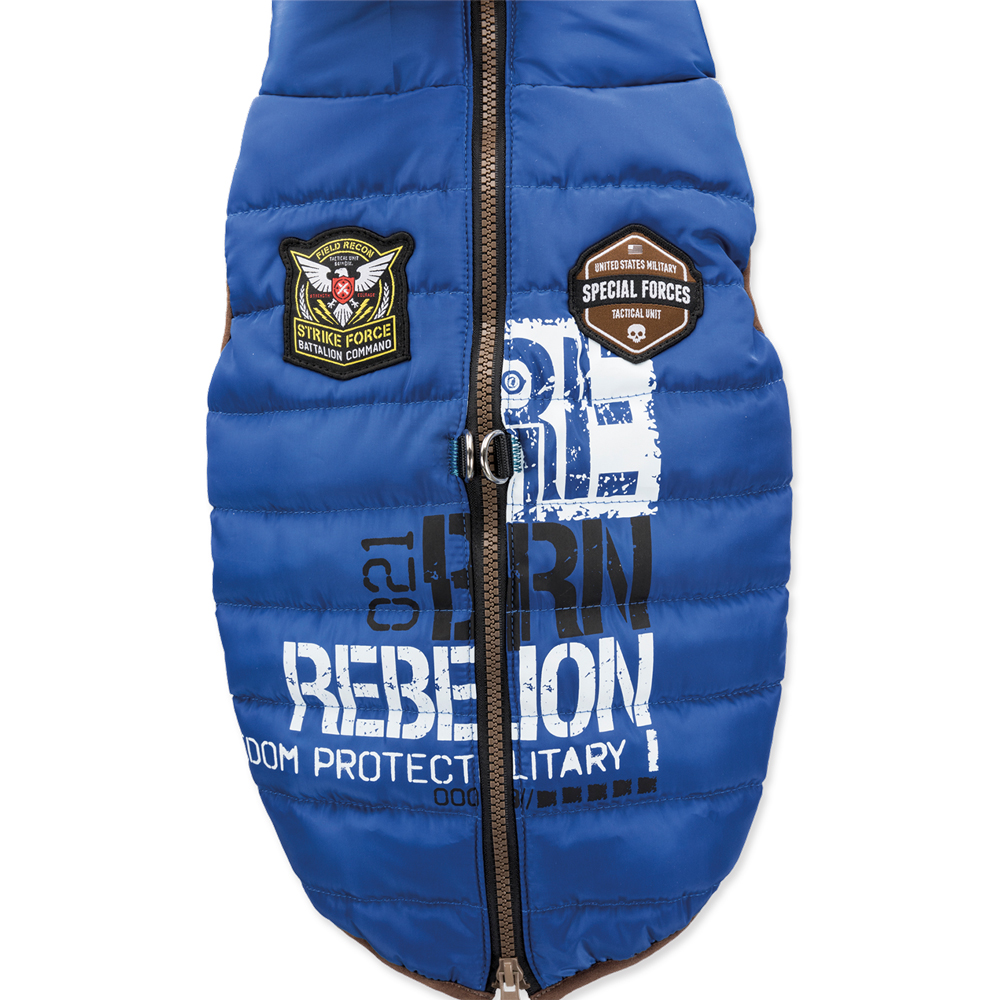 Bunda TRIXIE Saint-Malo s integrovaným postrojem modrá XS-S