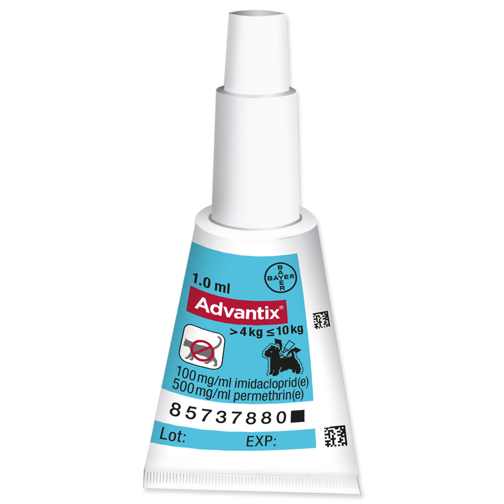 BAYER Advantix Spot-On pro psy 4-10 kg 1ml