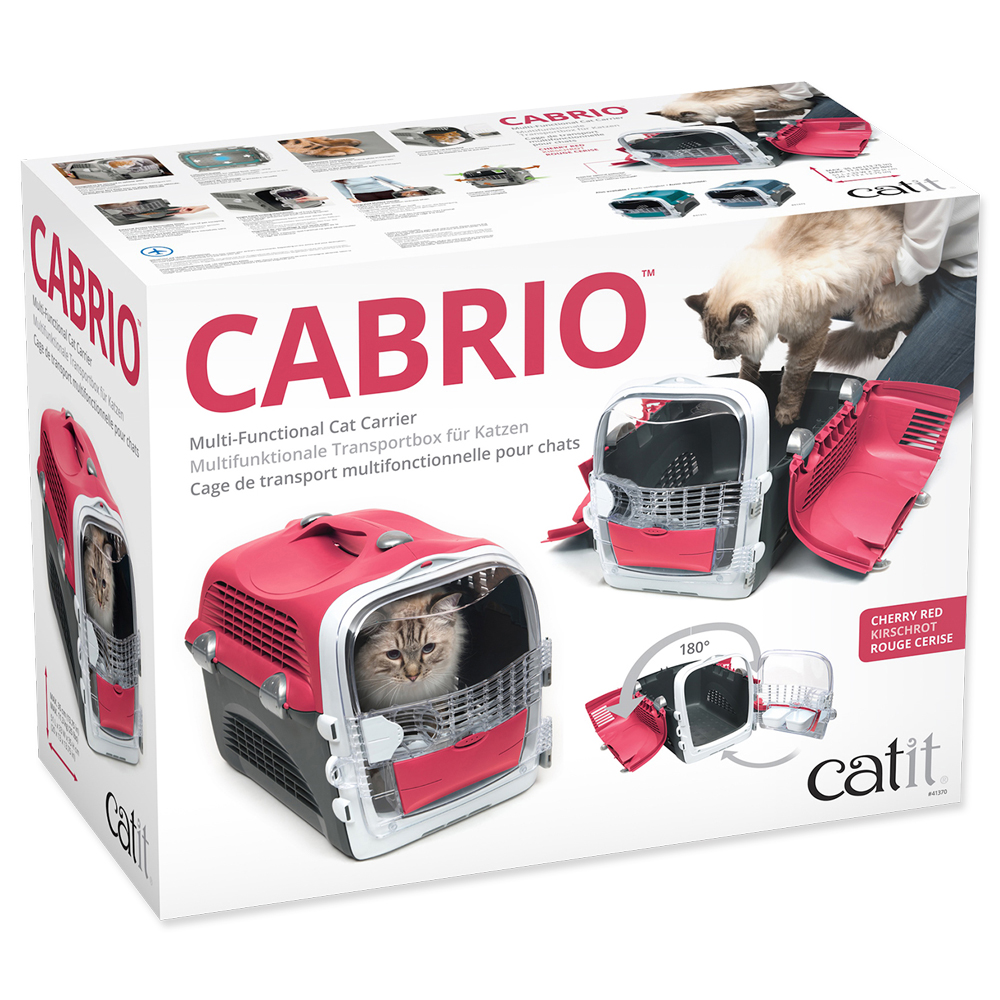 Přepravka CATIT Design Cabrio tmavě červená