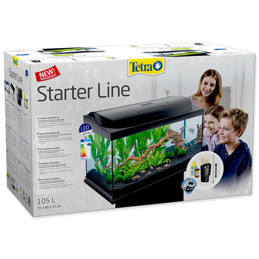 Akvárium set TETRA Starter line LED 78 x 49 x 37 cm 105l POUZE OSOBNÍ ODBĚR