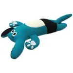 Hračka Dog Fantasy Water Float slon pískací a plovoucí turkysová 34cm