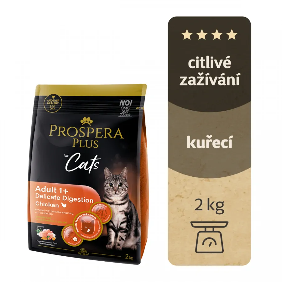 Krmivo Prospera Plus Adult 1+ Chicken Delicate Digestion 2kg