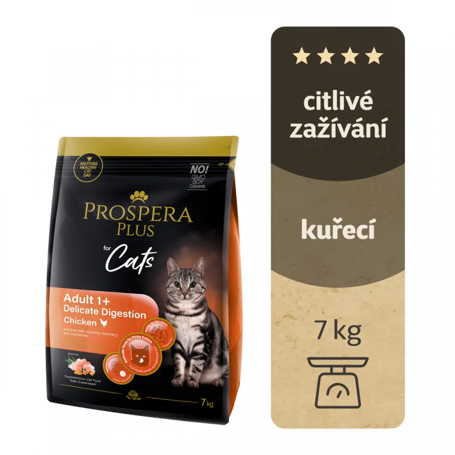 Krmivo Prospera Plus Adult 1+ Chicken Delicate Digestion 7kg