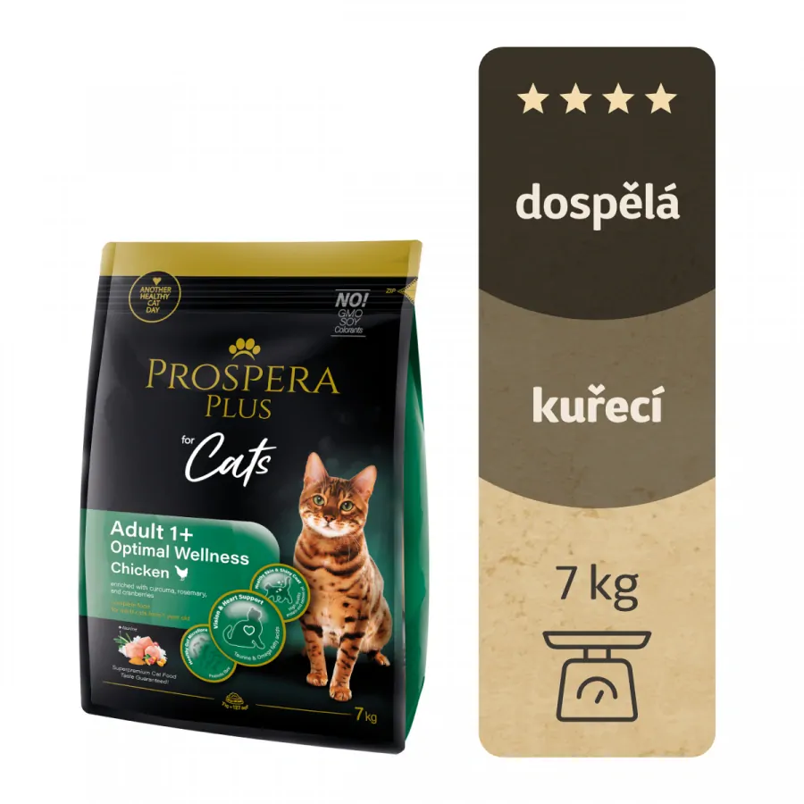 Krmivo Prospera Plus Adult 1+ Chicken Optimal Wellness 7kg